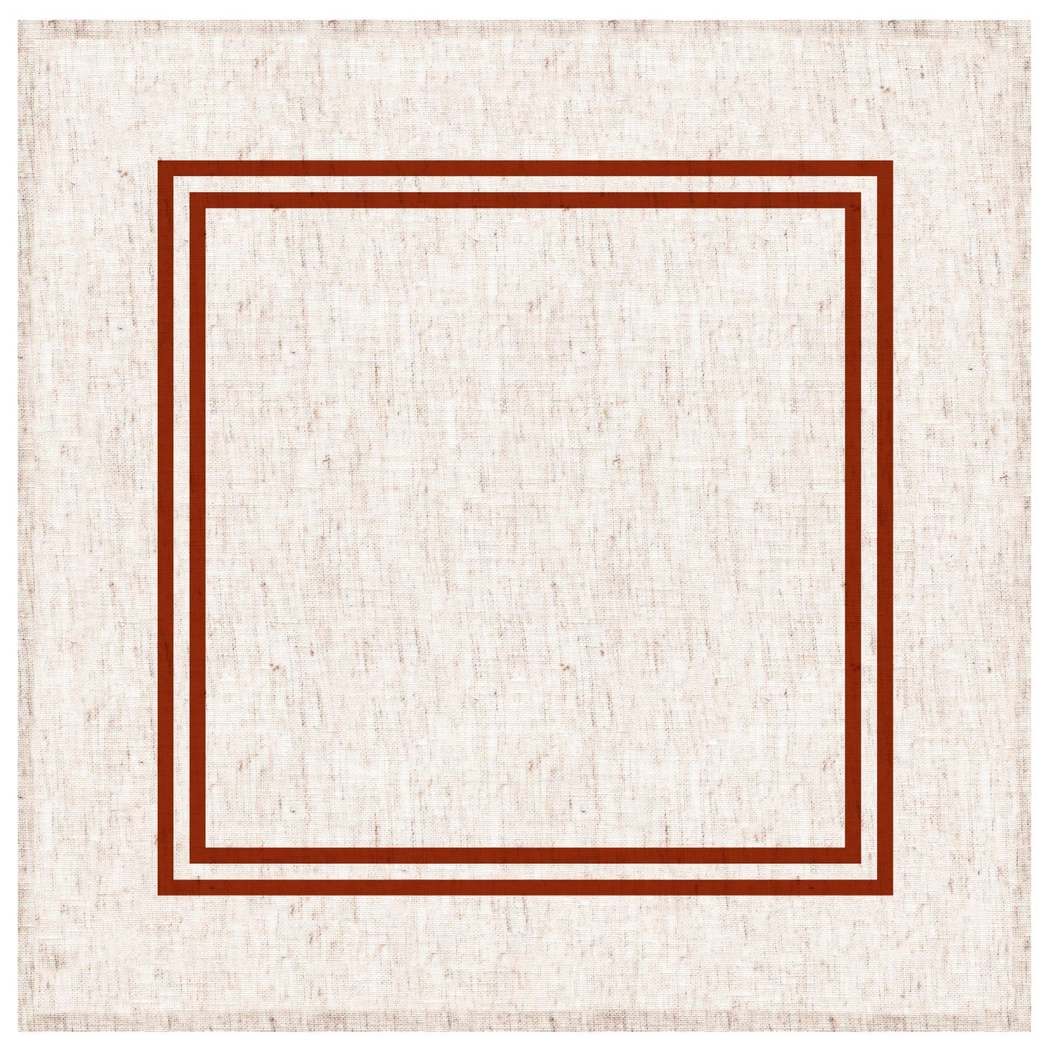 Guardanapo de Mesa em Linho Decortextil Off White e Ocre