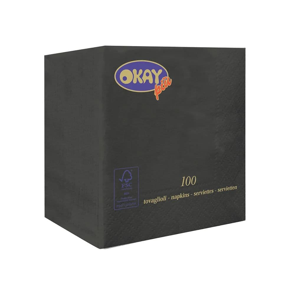 Guardanapo de Papel Folha Dupla 100 Folhas Nero - Okay