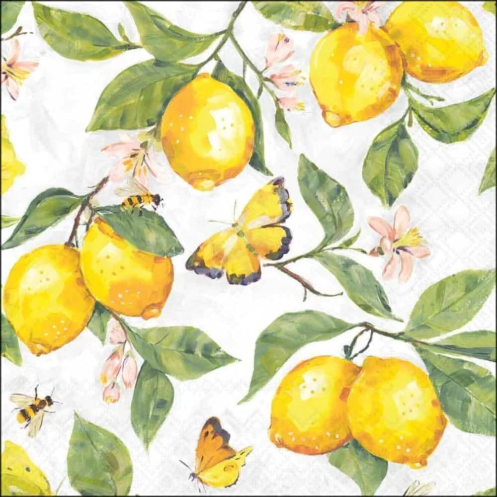 Guardanapo de Papel Fresh Lemons 33cm 20pçs