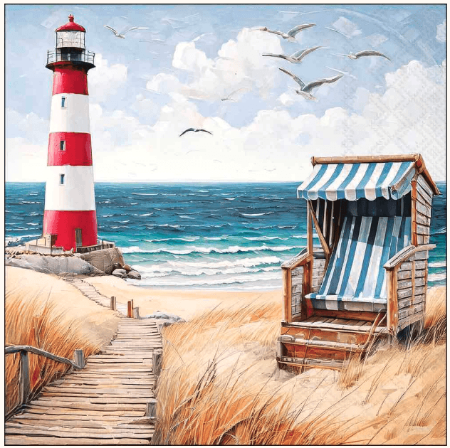 Guardanapo Papel Beach Praia 33x33 20 Folhas - Ambiente