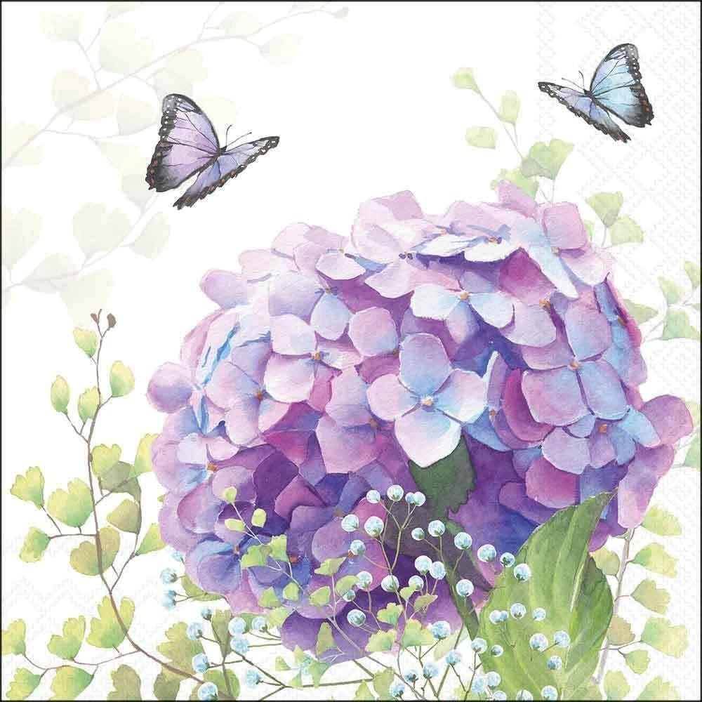 Guardanapo Papel Hortencia 33x33 20 Folhas - Ambiente