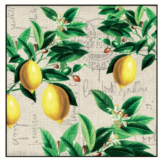 Guardanapo Papel Limao Capri 33x33 20 Folhas - Ambiente