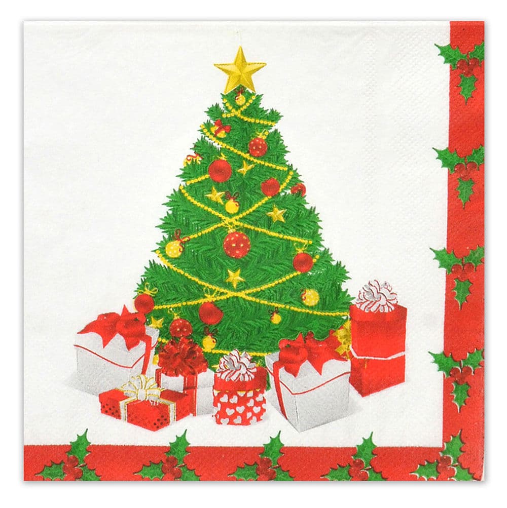 Guardanapo Papel Natal 33x33cm Árvore - Espressione Christmas