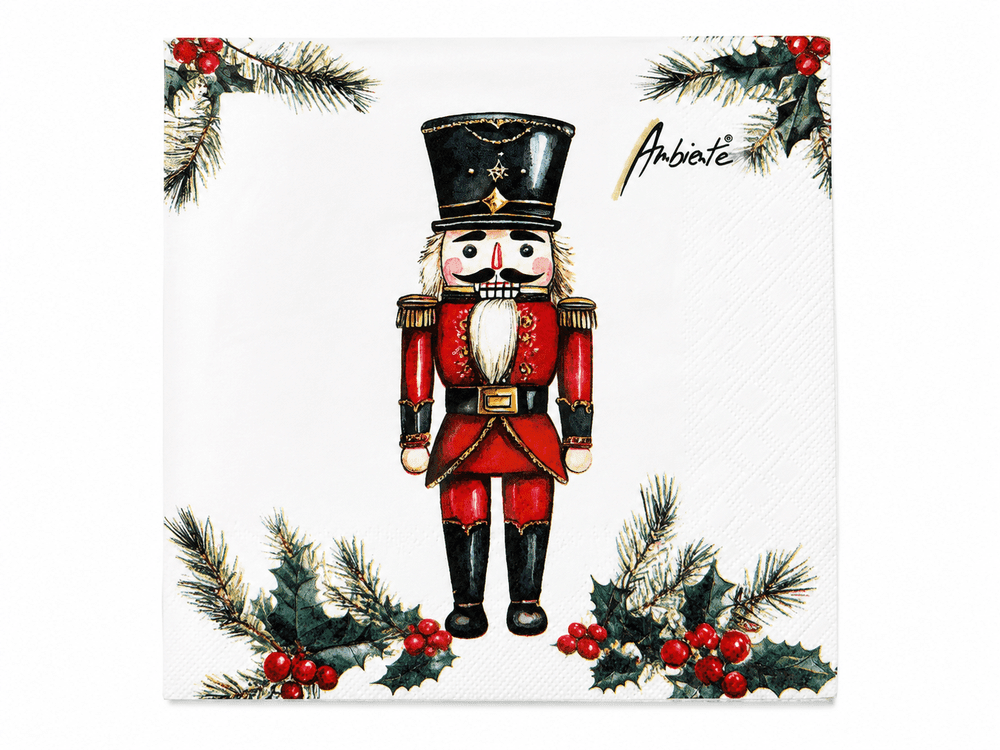 Guardanapo Papel Natal Soldado 33x33 20 Folhas - Ambiente