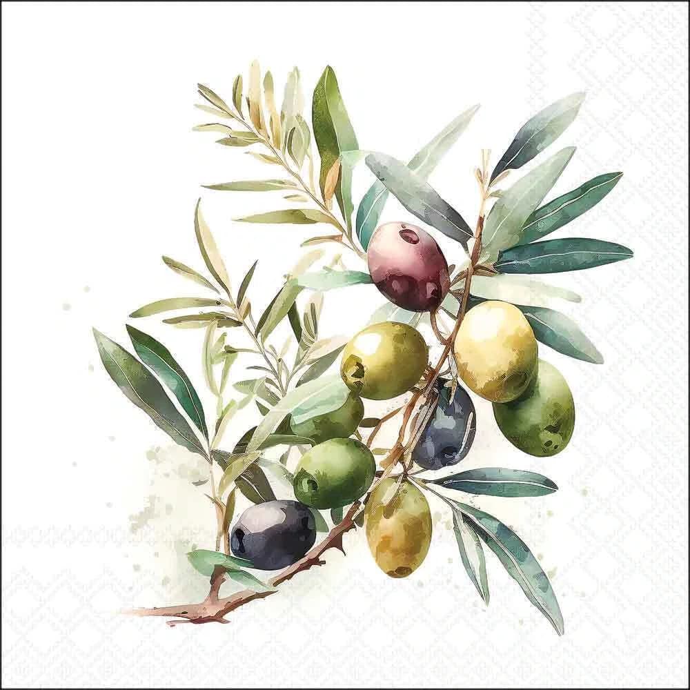 Guardanapo Papel Olive 33x33 20 Folhas - Ambiente