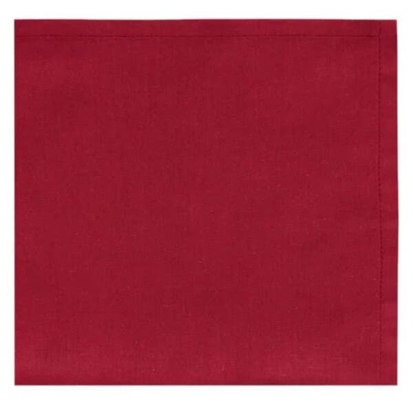 Guardanapo Quadrado Home Tecido Vermelho 40x40cm 4 Peças Copa & Cia