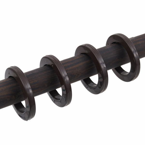Ilhós para Cortina 28mm Plástico Imbuia 10 Peças Belchior