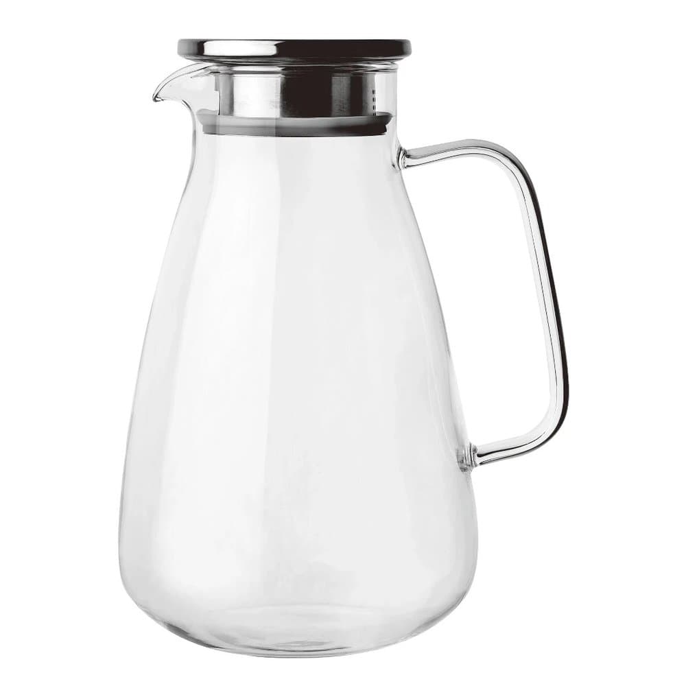 Jarra em Vidro Borossilicato com Tampa em Aço Inox 2,2l - Fracalanza