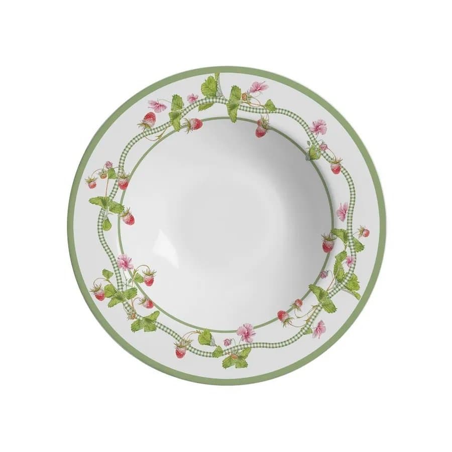 Jogo 06 Pratos Fundo Picnic Alleanza Ceramica