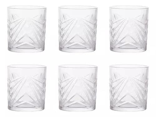 Jogo 6 Copos Baixos Whisky Vidro Inc 265ml - Cromus