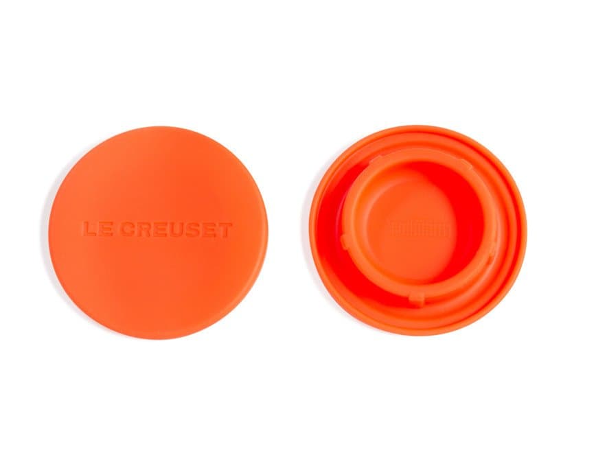 Jogo de 2 Tampas de Silicone para Moedores Le Creuset Laranja