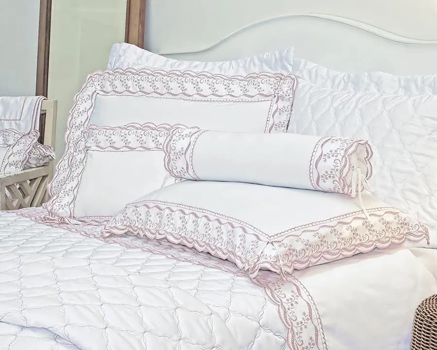 Jogo de Cama Annecy Casal - Percal 300 Fios - Artelassê