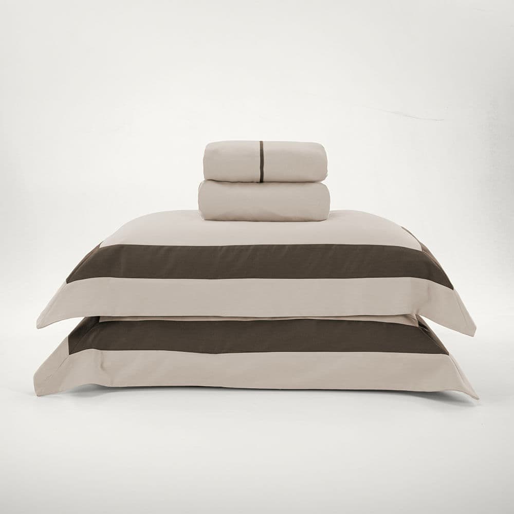 Jogo de Cama Casal 300 Fios Linhares Prata/Cinza Nanquim