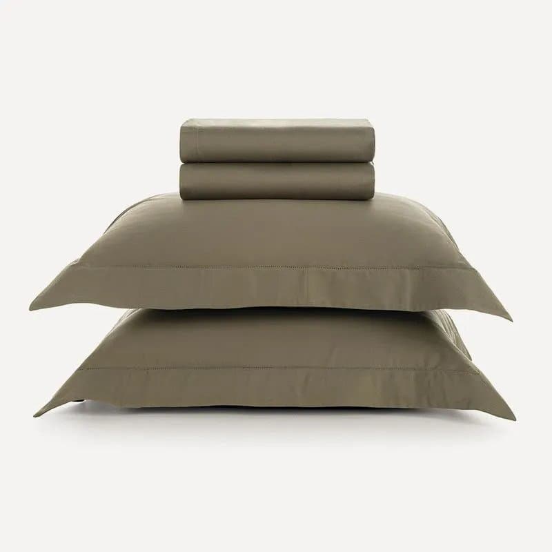 Jogo de Cama Casal Dallas 300Fios Egipcio Karsten Oliva 2,20x2,60 cm