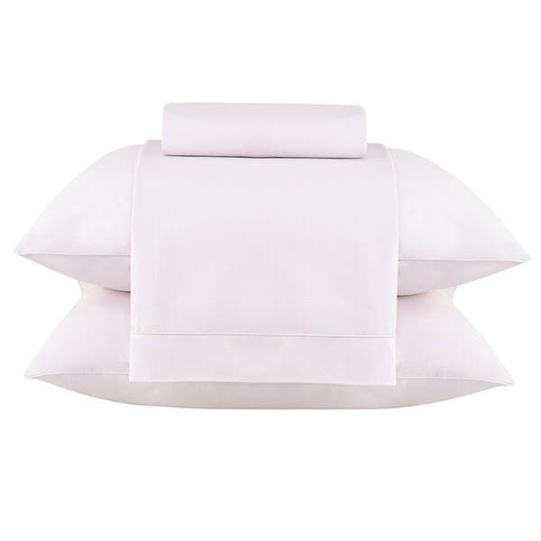 Jogo de Cama Casal Queen Size Algodão 200 Fios Rosa Buddemeyer