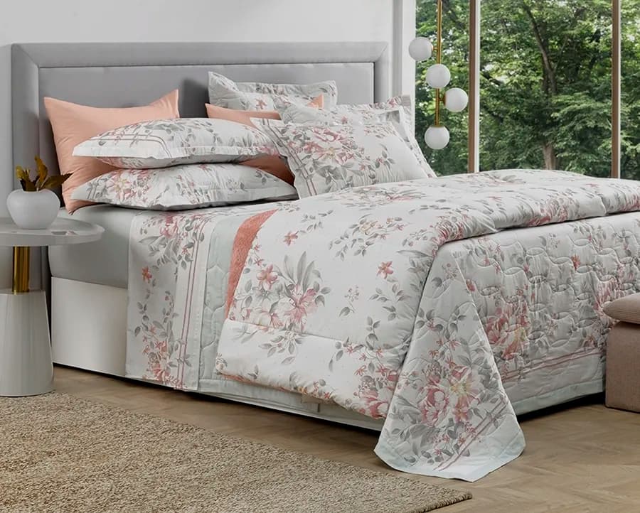 Jogo de Cama Karsten Casal - Percal 180 Fios