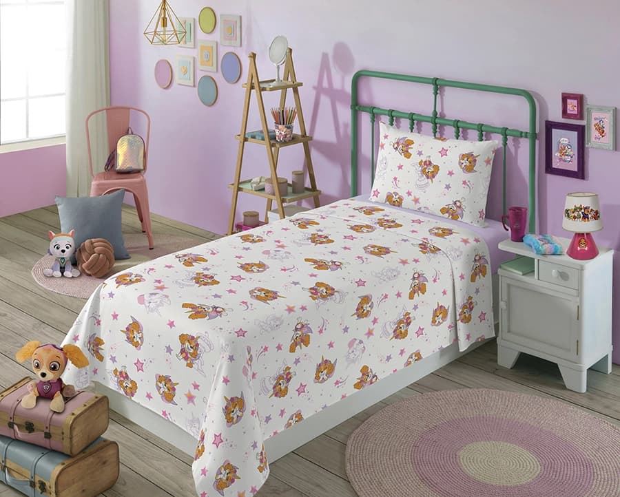 Jogo de Cama Lepper Kids Patrulha Canina - 100% Algodão - 150 Fios