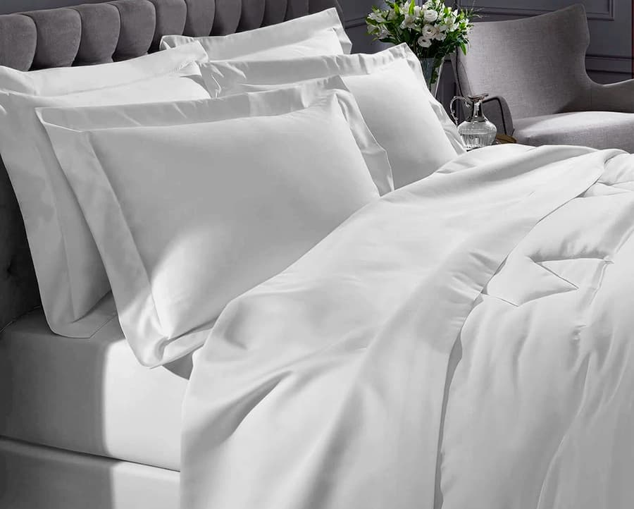 Jogo de Cama Luxo Queen - Percal 1000 Fios - Buettner