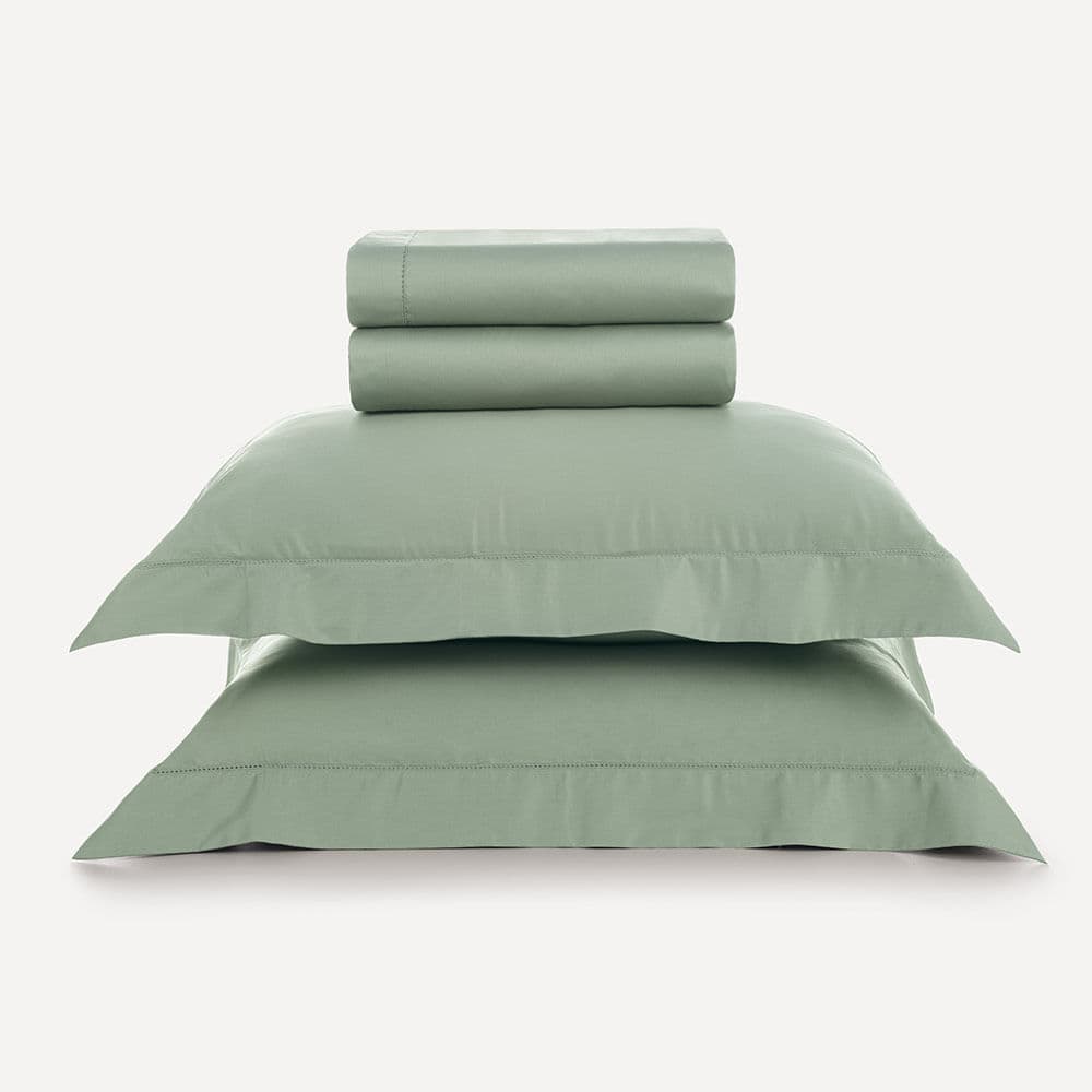 Jogo de Cama Queen 300 Fios 100% Bambu Oásis Verde