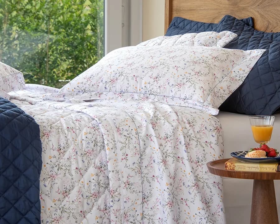 Jogo de Cama Scavone Provençal Casal - Cetim 300 Fios