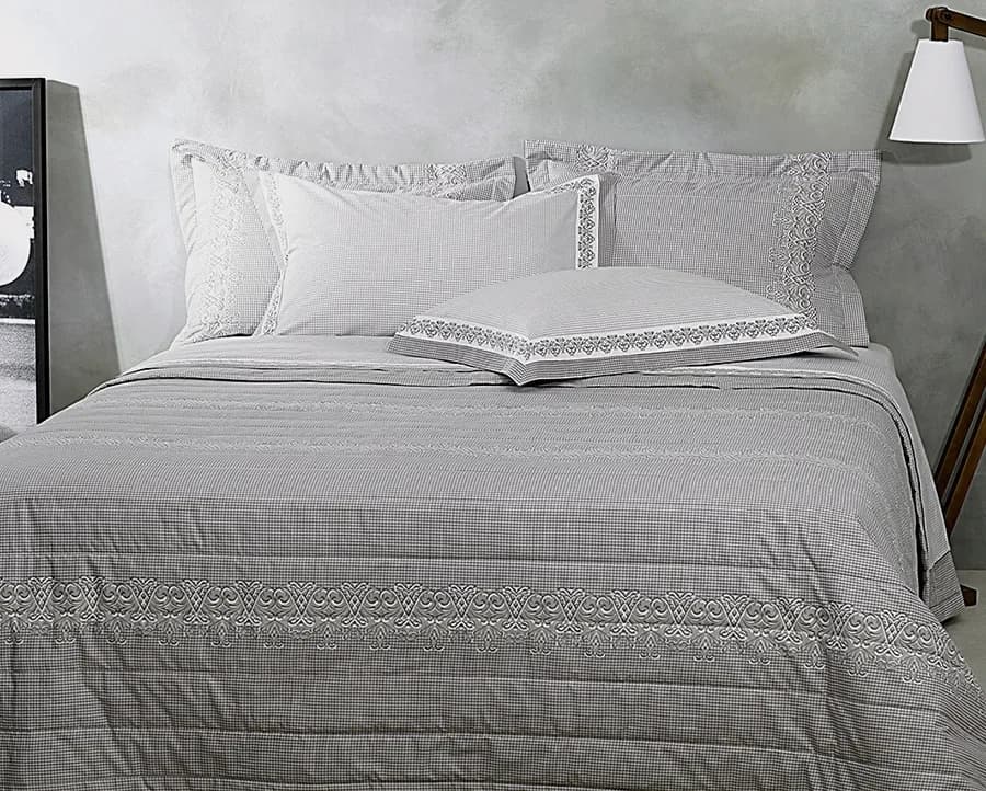 Jogo de Cama Vichy Casal - Percal 200 Fios - Buddemeyer