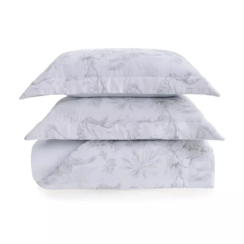 Jogo De Colcha Queen Aironi 300 Fios Bambu Trussardi 2,60 x 2,80 m