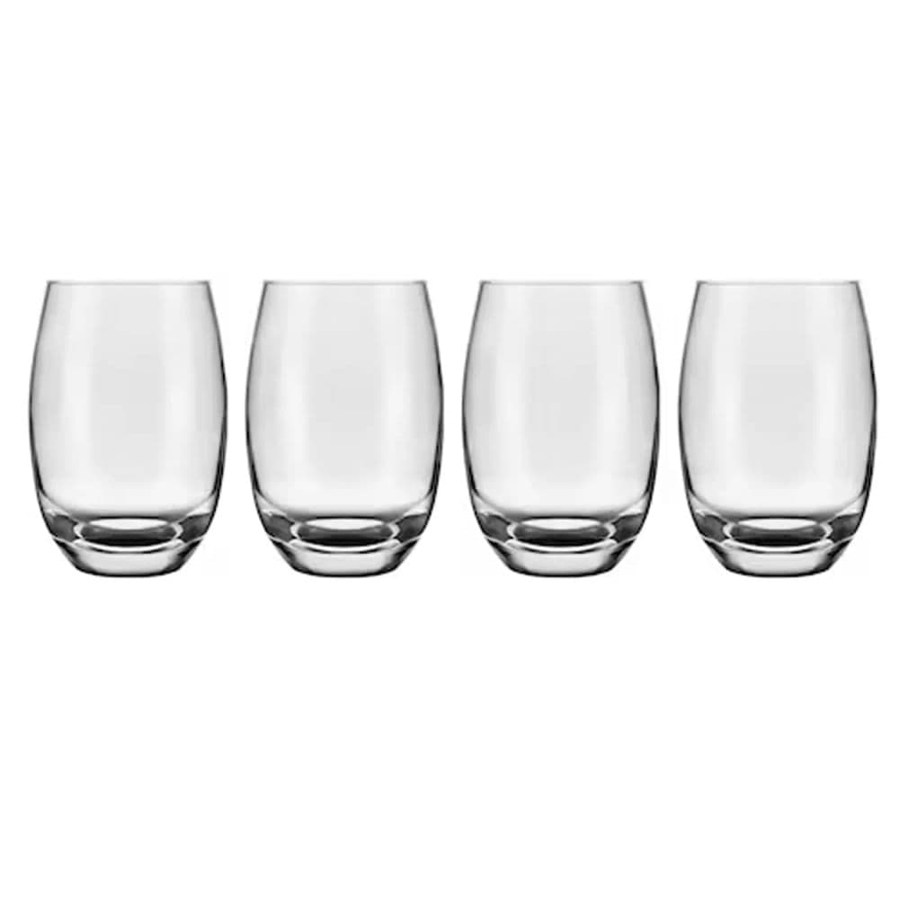 Jogo de Copos De Vidro Long Drink Aruba 4 Peças 465mL - Nadir