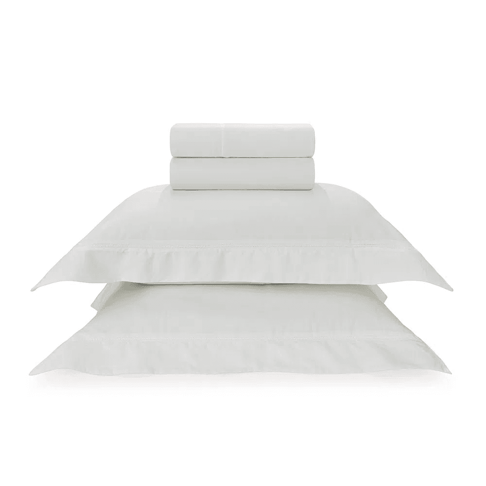 Jogo De Lençol Casal Portello 300 Fios Trussardi Branco 2,20 x 2,80 m