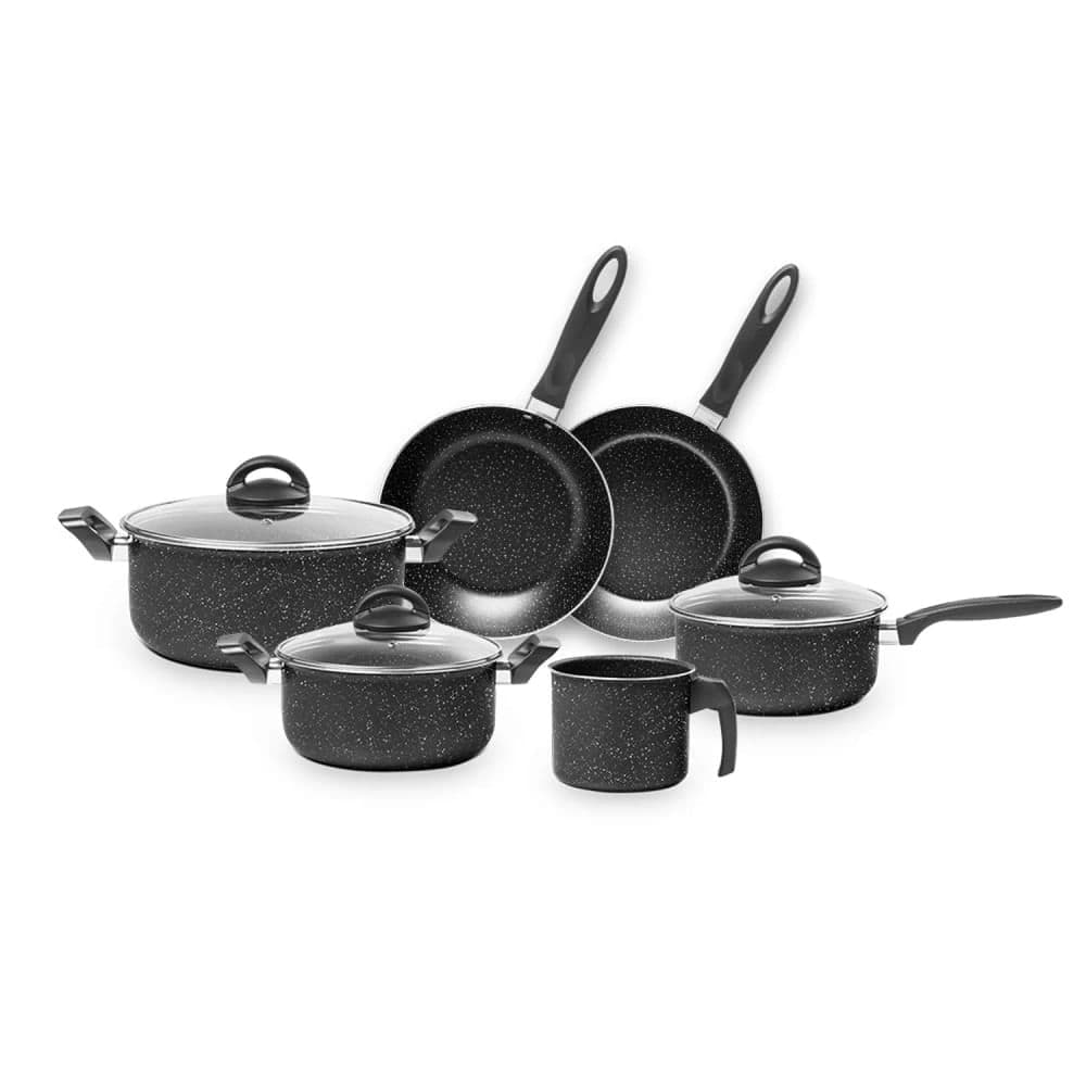 Jogo de Panelas Ceramic Life Suprema Preto 6 Peças - Brinox