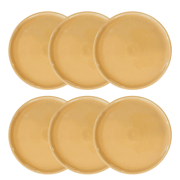 Kit 06 Pratos Rasos Germer Ambar 26cm