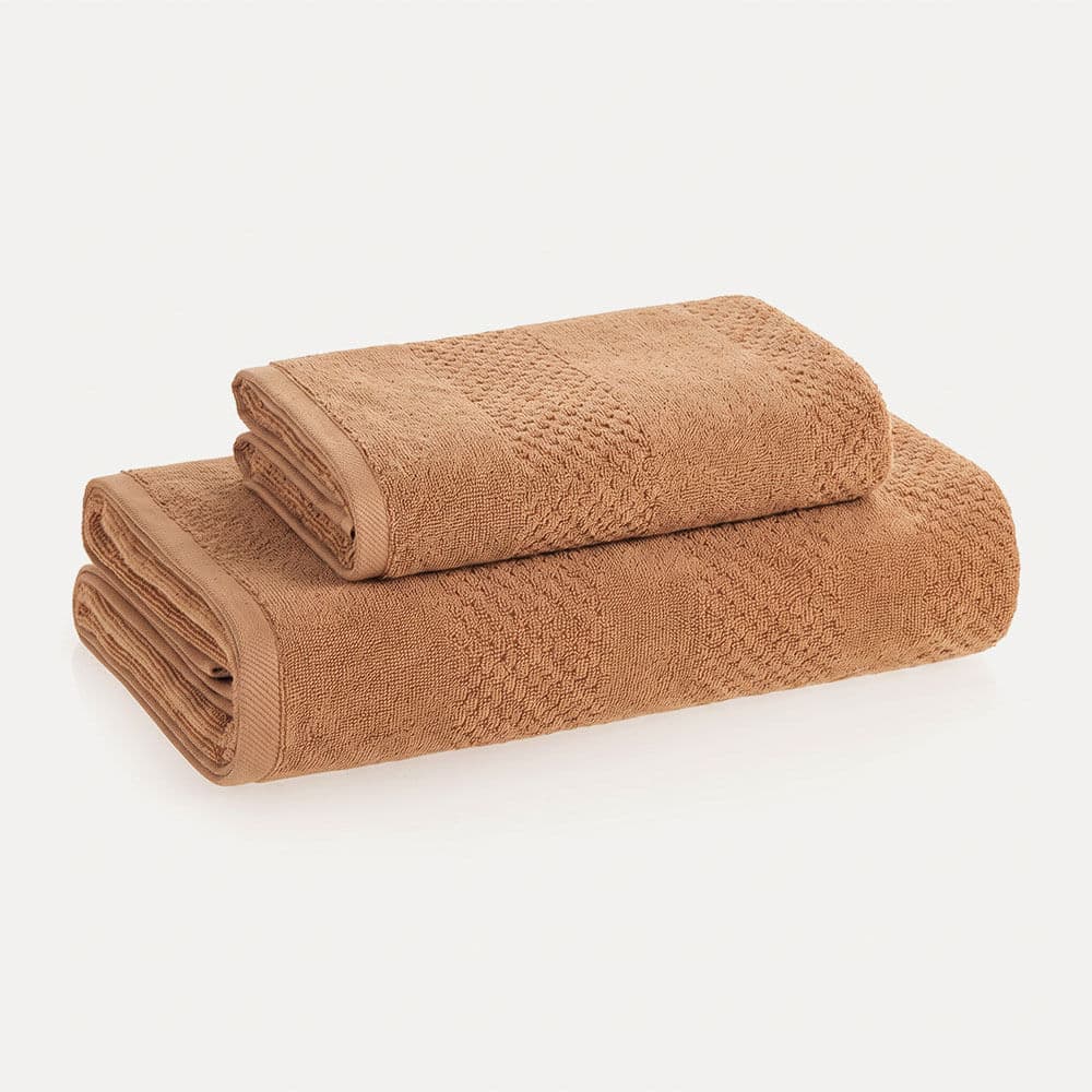 Kit Banhão e Rosto 100% Algodão Fio Zero Twist Roma Âmbar