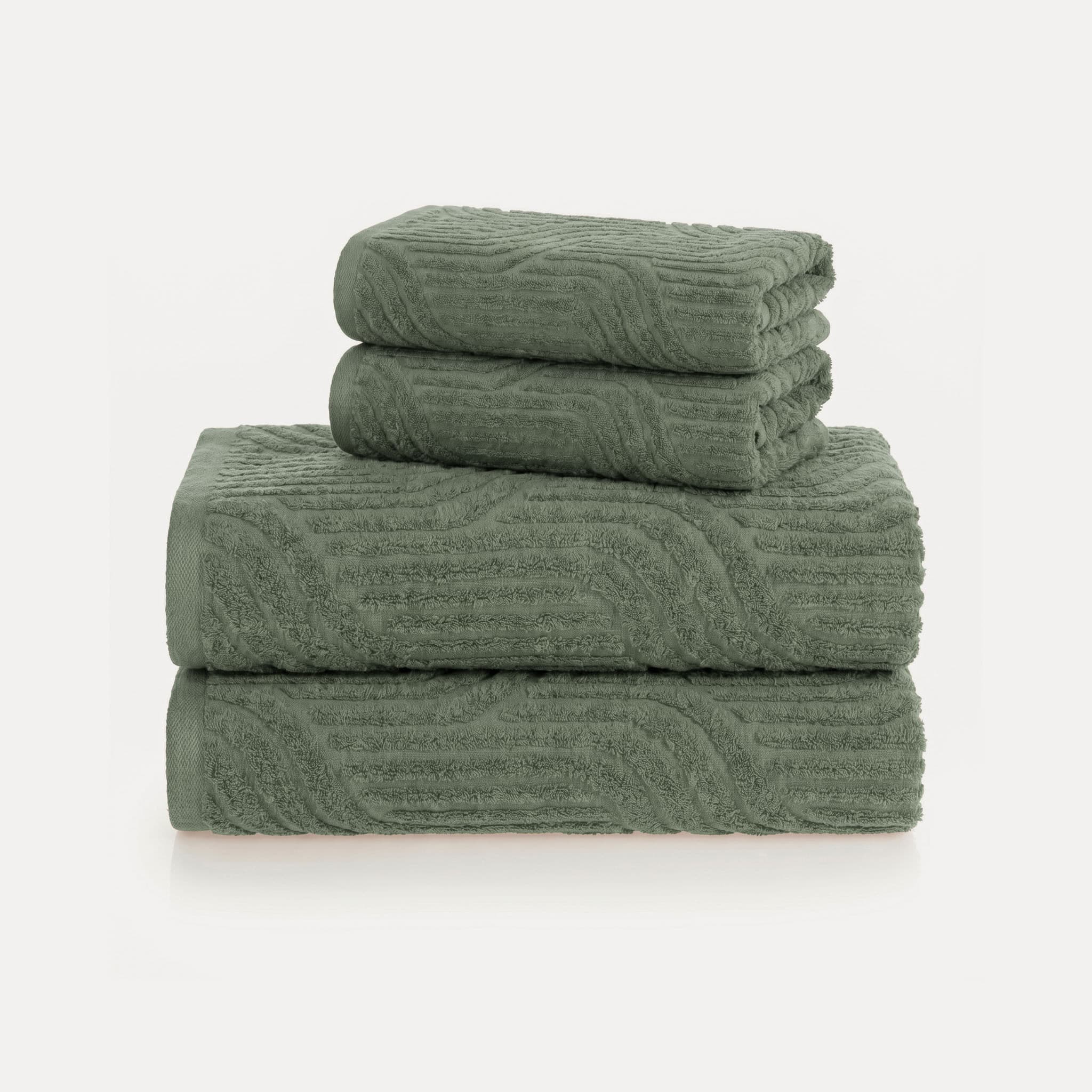 Kit Banhão e Rosto 4 Peças 100% Algodão Softmax Nero Bosque