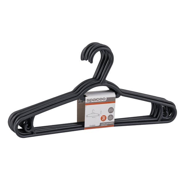 Kit Cabides para Roupas em Geral 8 Unidades Plástico Spaceo