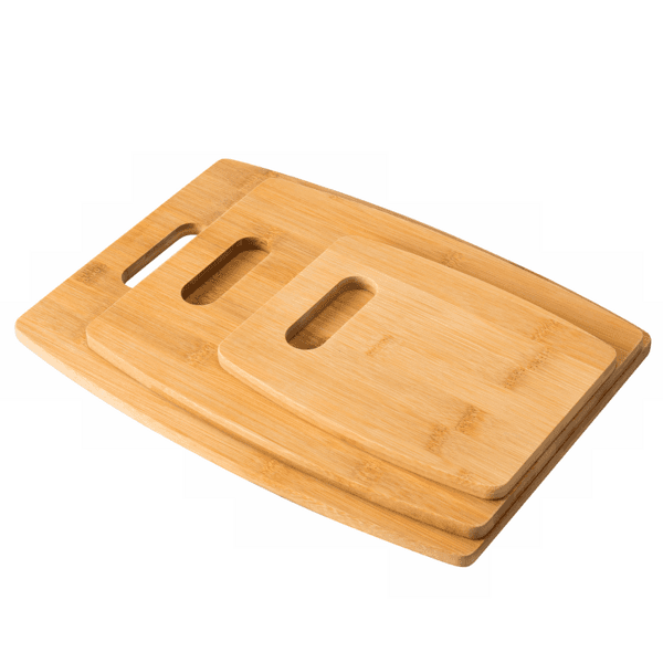Kit com 3 Tabuas de Corte Bambu Delinia