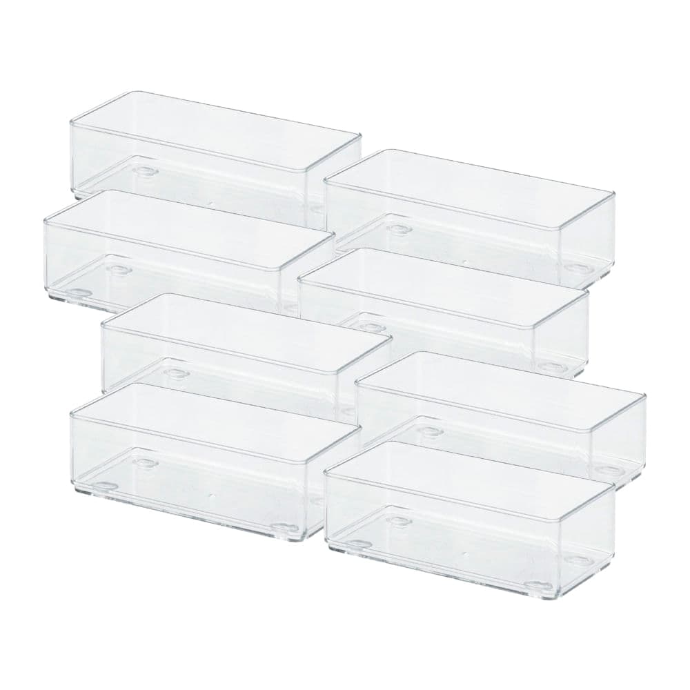 Kit Com 8 Organizadores Antiderrapante 500mL Transparente - Arthi