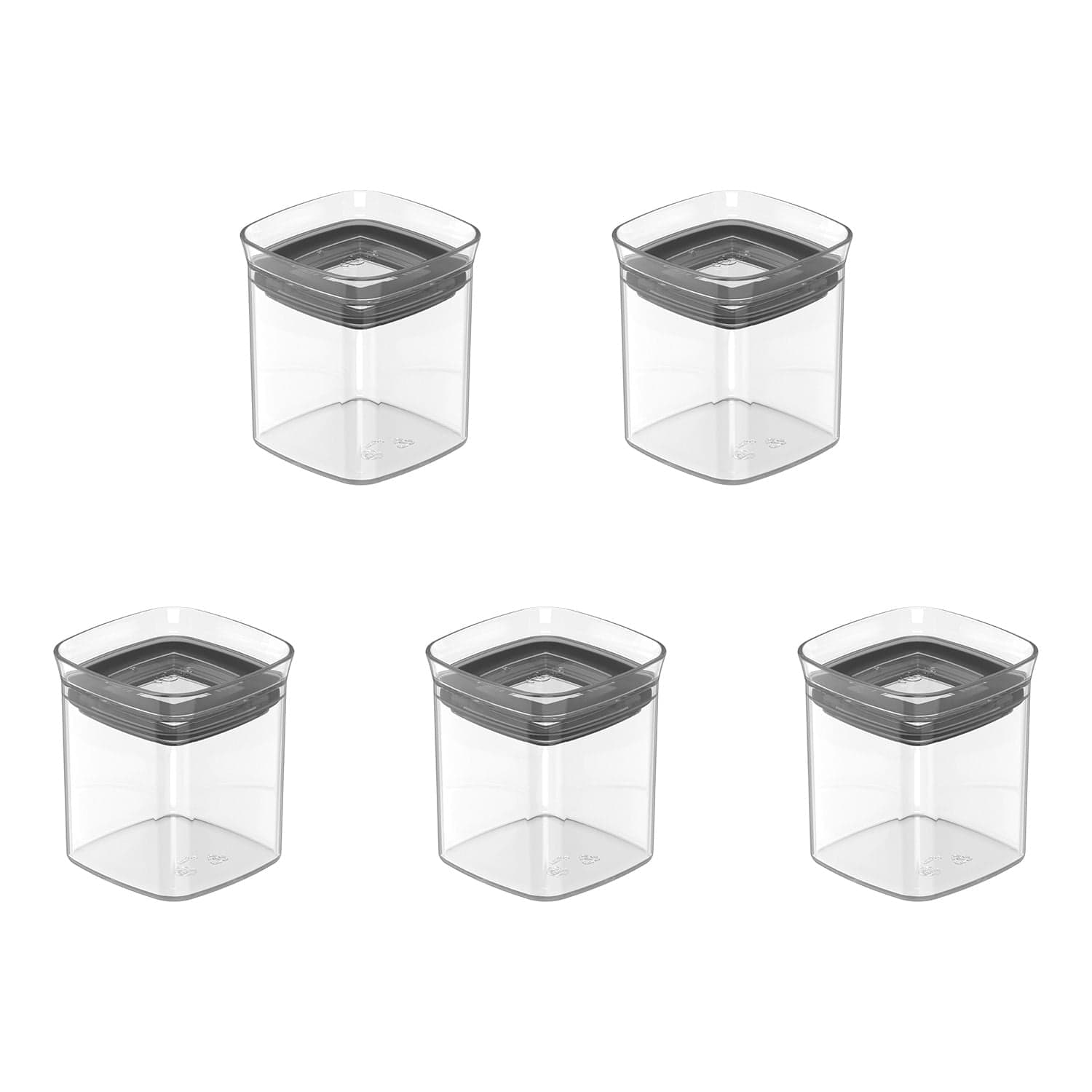 Kit de Potes Herméticos Ou 5 Unidades 150ml Linha Block