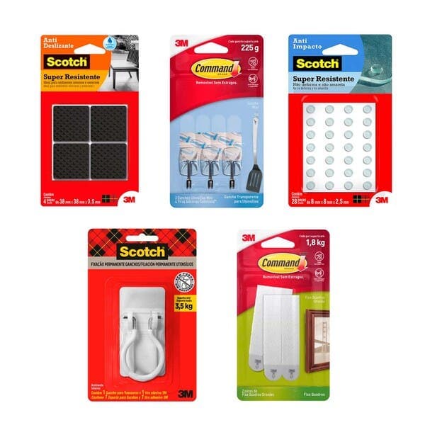 Kit fixa quadros + gancho adesivo mini