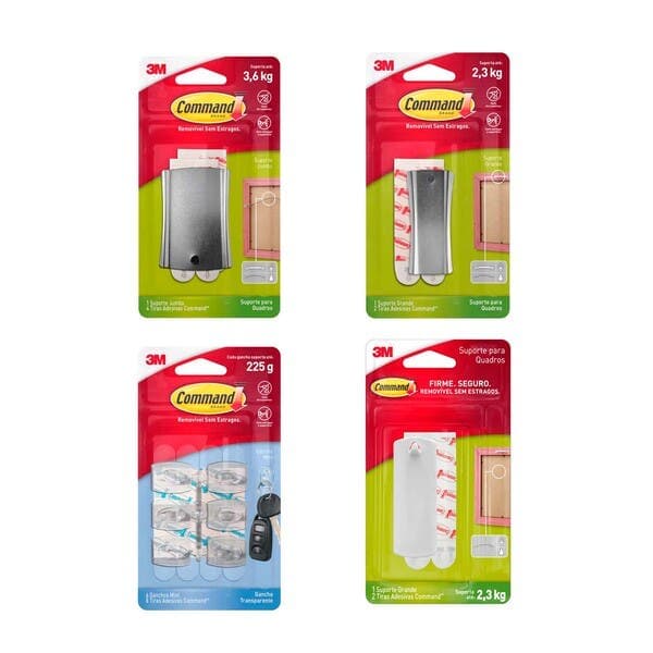 Kit Fixação command + Proteção Scotch 3M