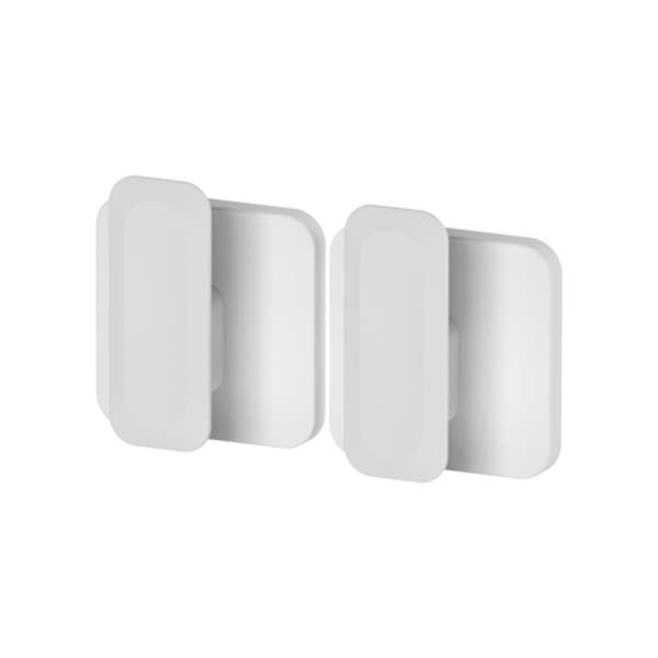 Kit Gancho de Parede Plástico 8,5x14x4cm Branco Eleve OU