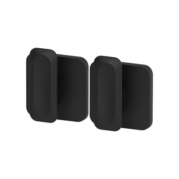Kit Gancho de Parede Plástico 8,5x14x4cm Preto Eleve OU