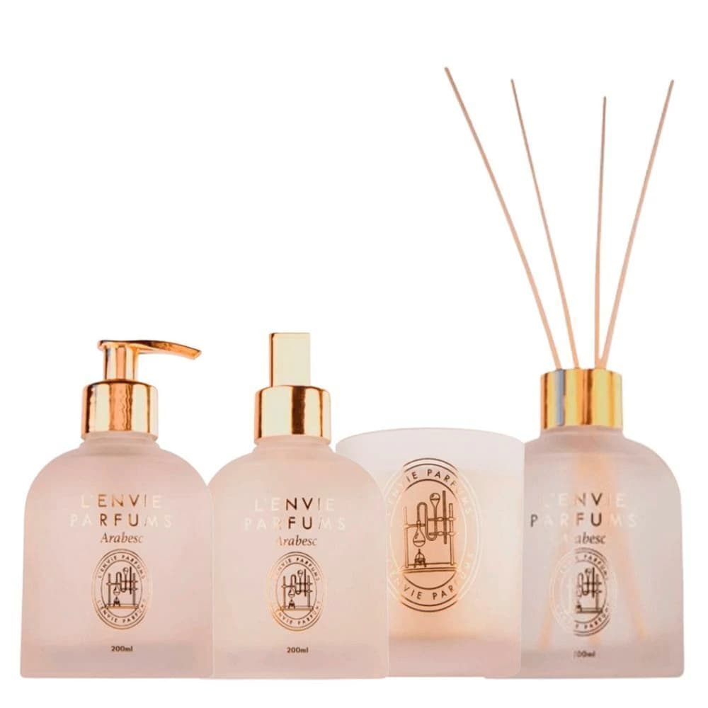 Kit Lenvie Arabesc Patchouli Vanilla 4pçs