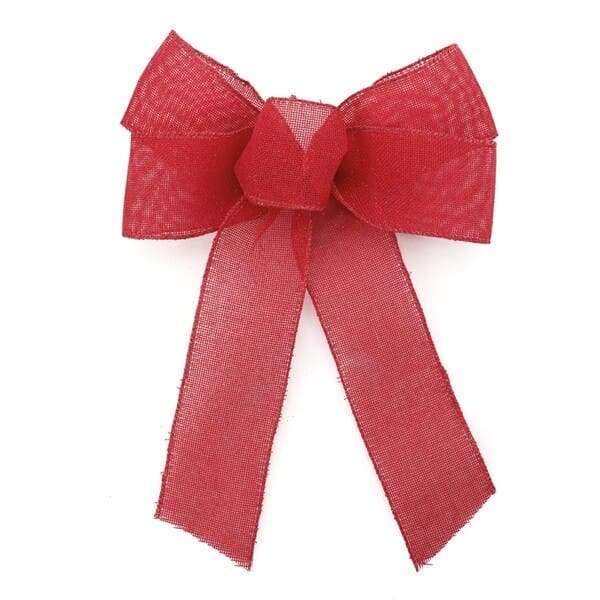 Laço Decorativo Liso Vermelho 30x20x5cm Cromus