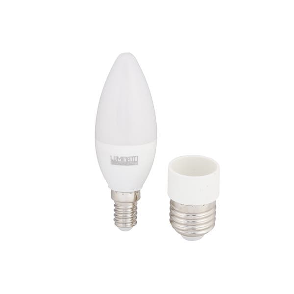 Lâmpada de LED E14|E27 Vela 6W Luz Amarela Bivolt Luminatti