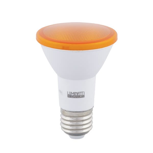 Lâmpada de LED E27 PAR20 6W Luz Âmbar Bivolt Luminatti
