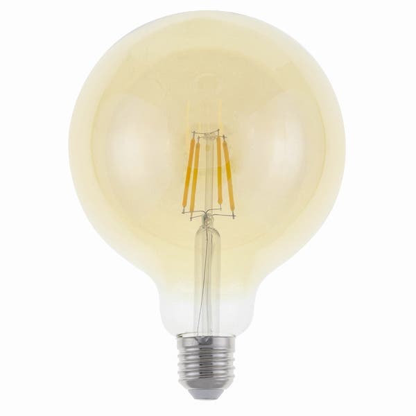 Lâmpada de LED Filamento E27 Globo 4W 400lm Luz Âmbar Bivolt Elgin