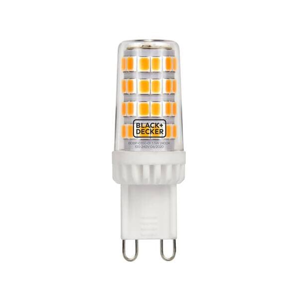 Lâmpada de LED G9 Bipino 3,5W 360lm Luz Amarela Bivolt Black + Decker