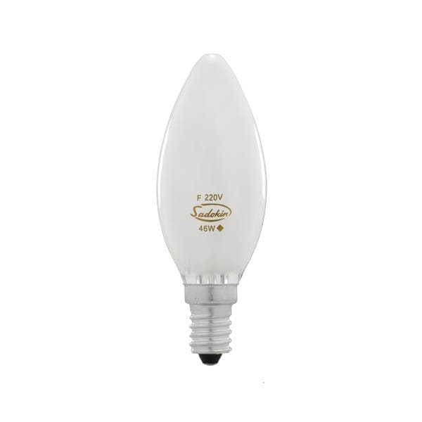 Lâmpada Halógena E14 Vela 46W Luz Amarela 220V Sadokin