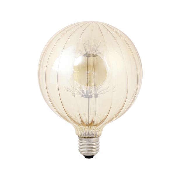 Lâmpada LED de Filamento Globo Luz Âmbar 2W Taschibra Bivolt