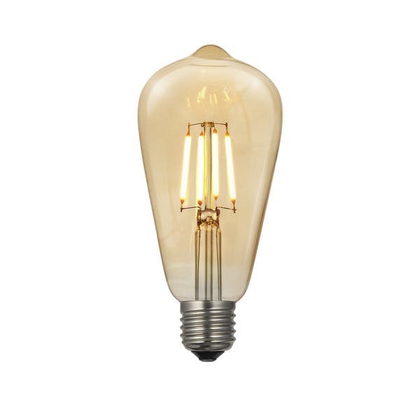 Lâmpada LED de Filamento Pêra Luz Amarela 4W GMH Bivolt