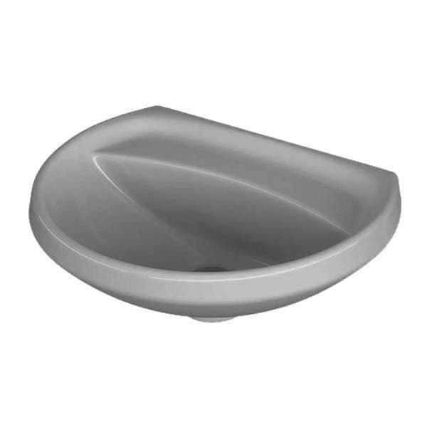 Lavatório para Coluna Oval 18x45,5x36cm Cinza Real Izy Deca